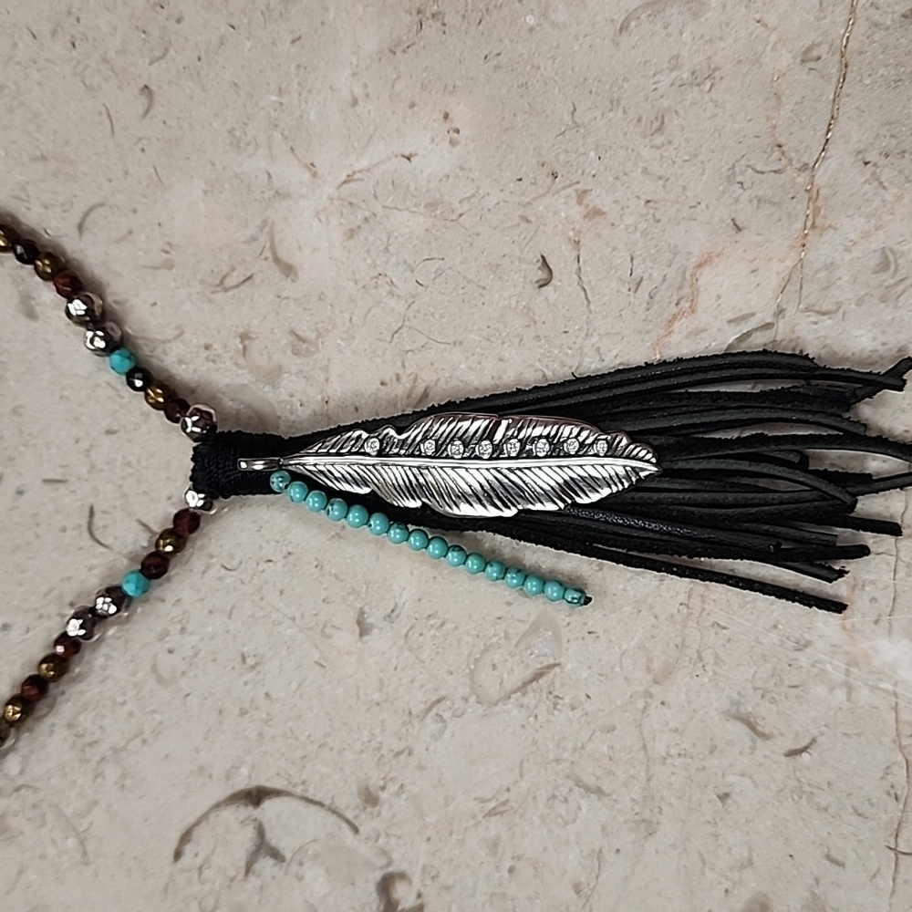 Silpada braided leather necklace